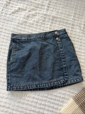Levi’s Denim Wrap Mini Skirt - Classic Blue